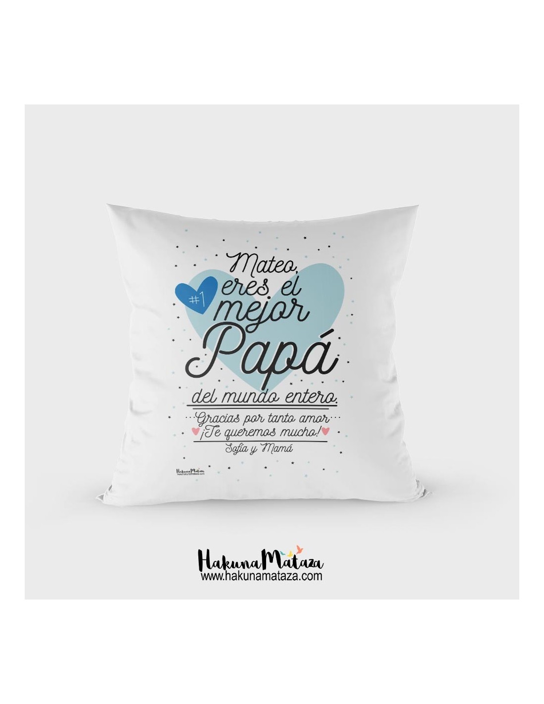 Lienzo Personalizado (nombre) es el mejor Papá del mundo by