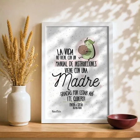 Lámina personalizada - La vida no viene con un manual | Hakuna Mataza