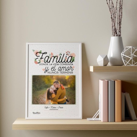Lámina personalizada con foto - Familia