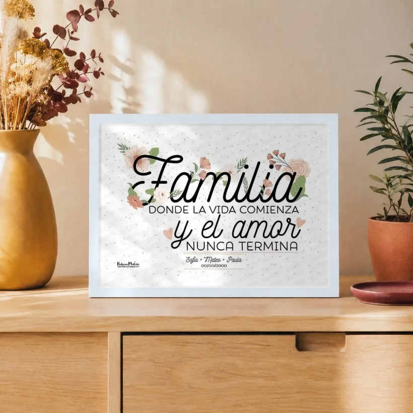 Lámina personalizada - Familia