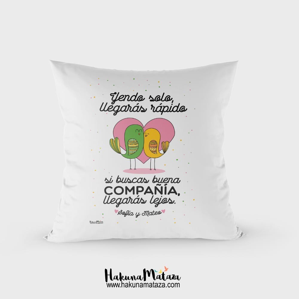 Cojín - Yendo solo