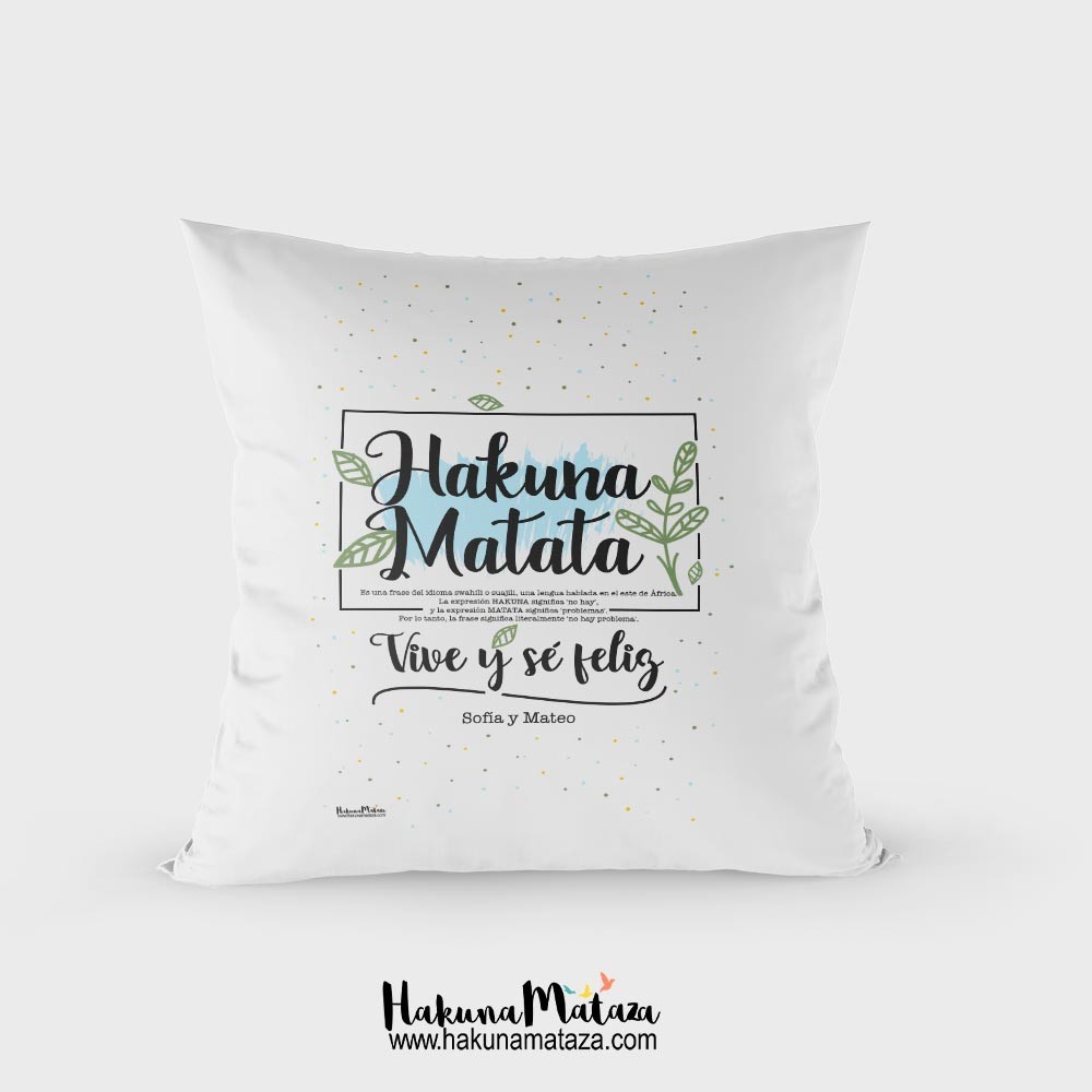 Cojín HAKUNA MATATA Tigre Tyg | Regalo para bebé | Decoración para bebés |  Decoración para niños | Cojín infantil | Cojín con ilustración