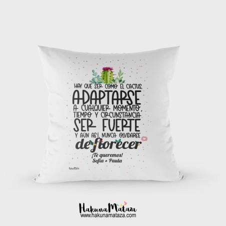 Cojín - Nunca te olvides de florecer Cojín - Nunca te olvides de florecer