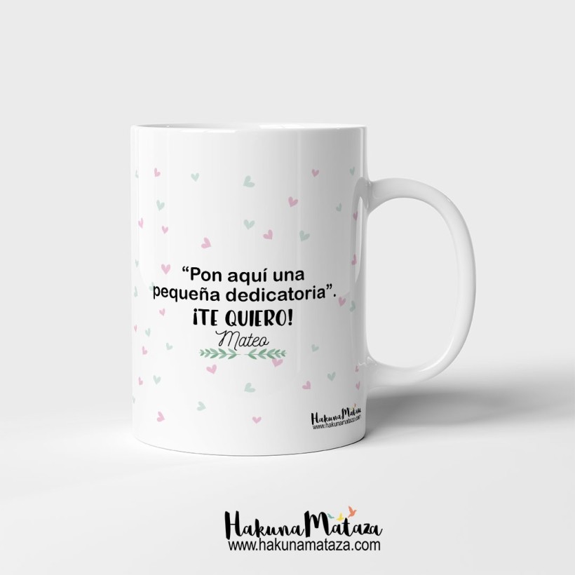 Taza con ecografía y dedicatoria personalizada 2