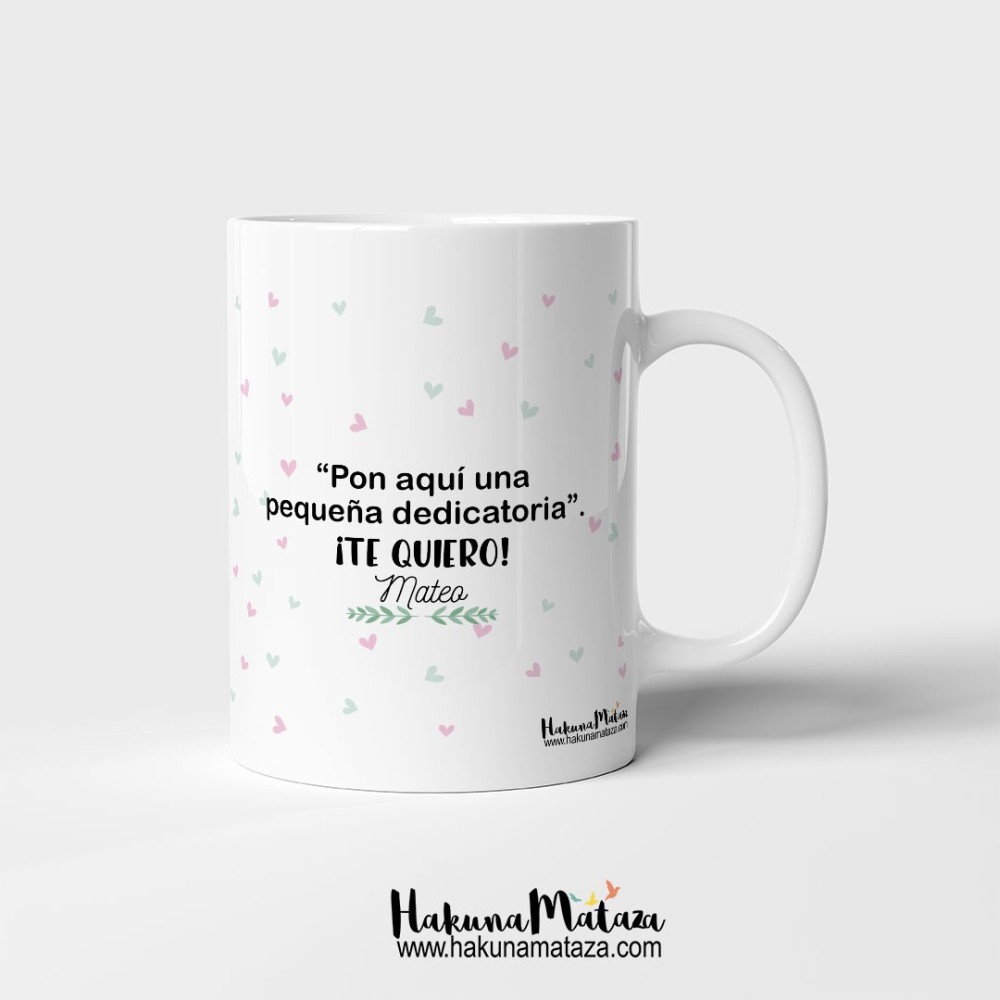 Taza personalizada con foto - Ecografía y dedicatoria