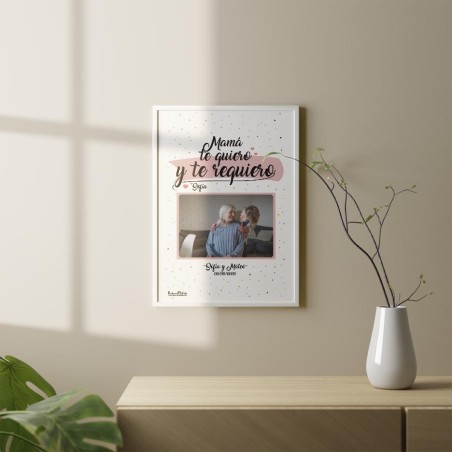 Lámina con foto "Mamá te quiero te requiero" Lámina con foto "Mamá te quiero te requiero"