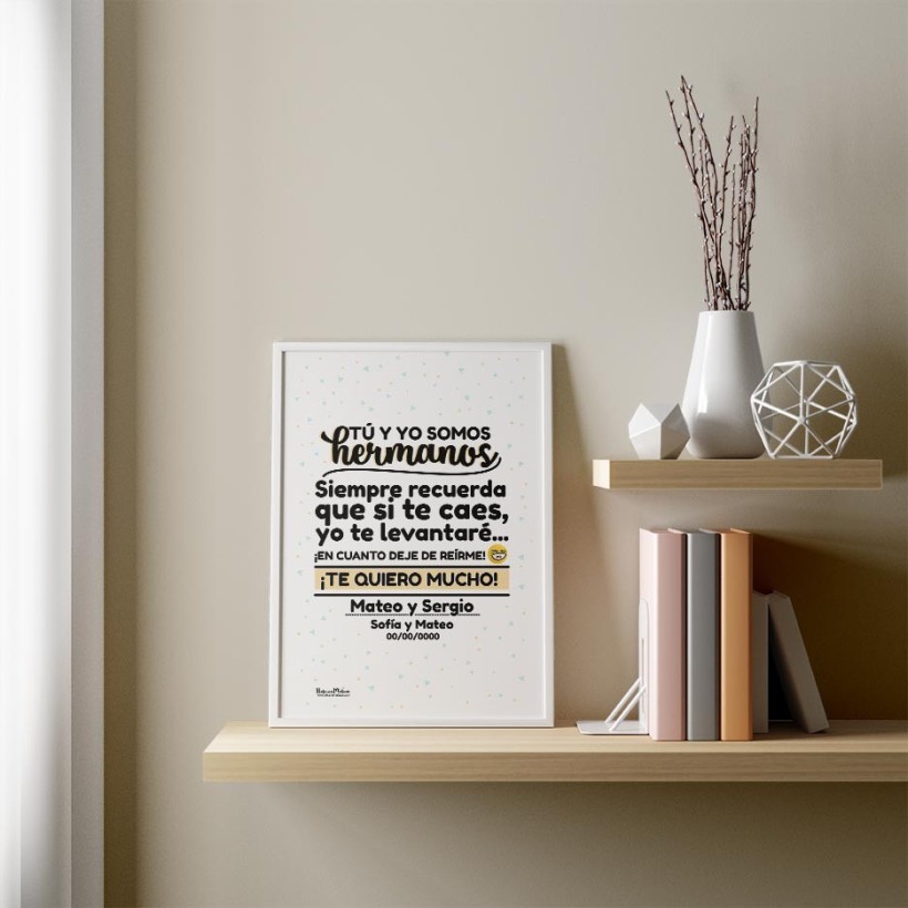 Lámina personalizada - Tú y yo somos el mejor equipo 2
