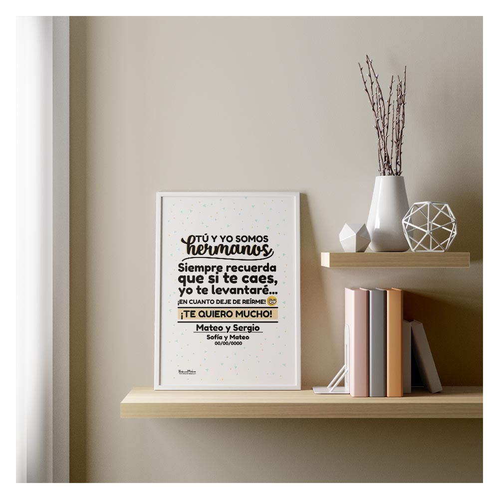 Lámina personalizada - Tú y yo somos el mejor equipo