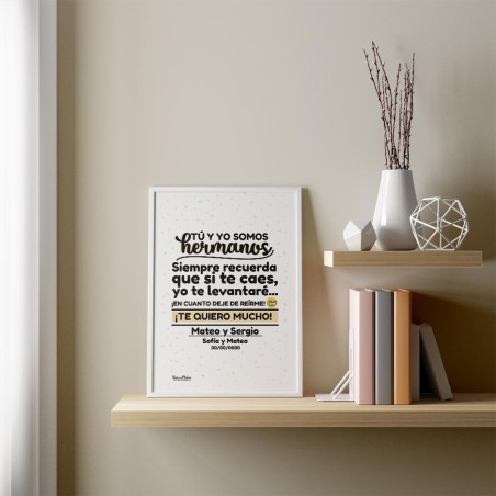 Lámina personalizada - Tú y yo somos el mejor equipo Lámina personalizada - Tú y yo somos el mejor equipo