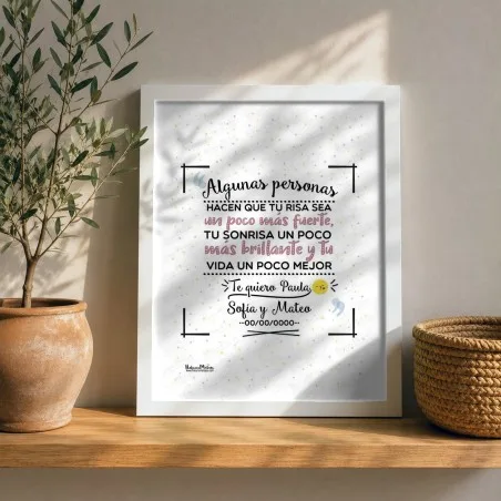 Lámina personalizada - Algunas personas (rosa)
