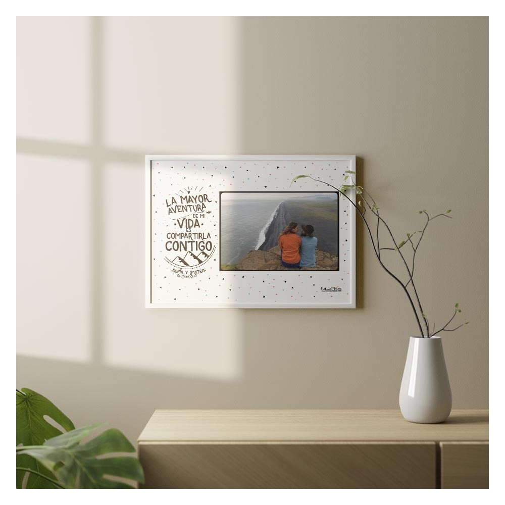 Lámina personalizada con foto - La mayor aventura de mi vida