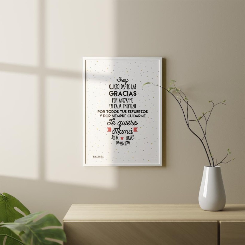 Lámina personalizada - Gracias por apoyarme Lámina personalizada - Gracias por apoyarme