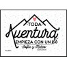 Lámina personalizada - Toda aventura empieza con un sí