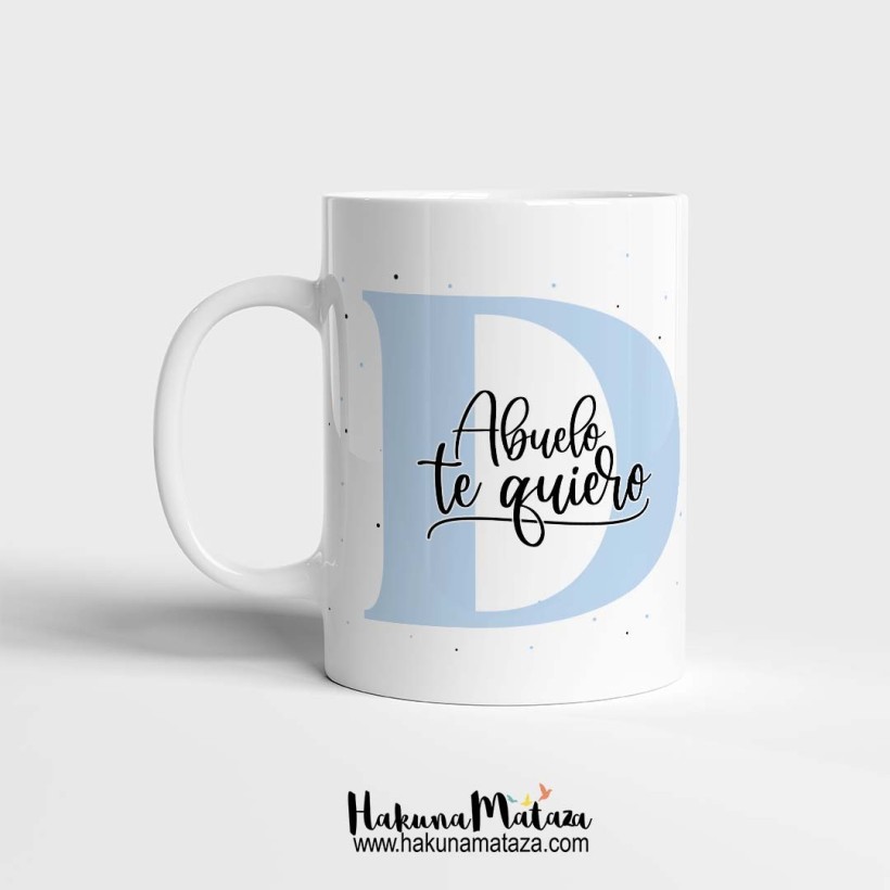 Taza personalizada - Inicial & dedicatoria Taza personalizada - Inicial & dedicatoria
