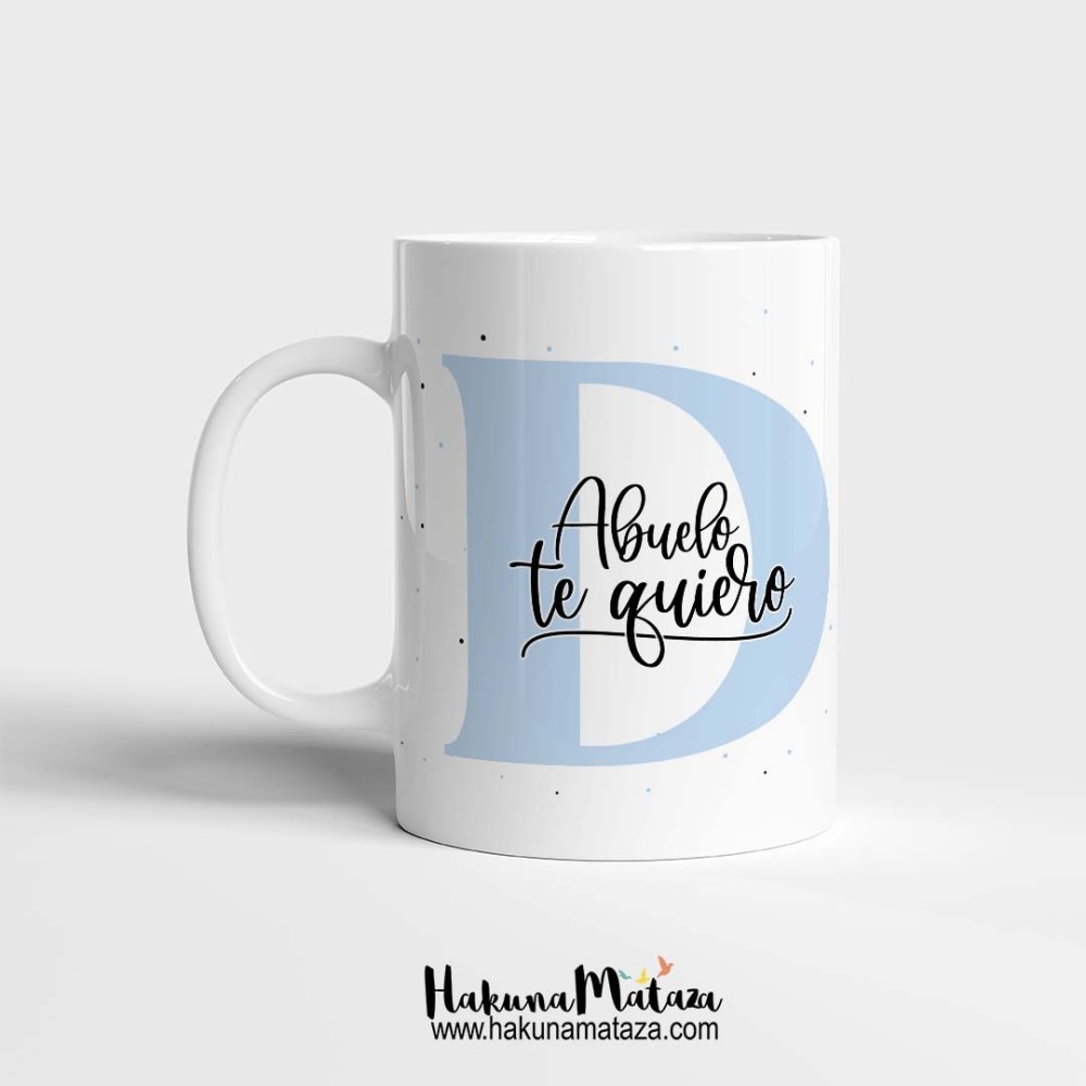 Taza personalizada - Inicial & dedicatoria