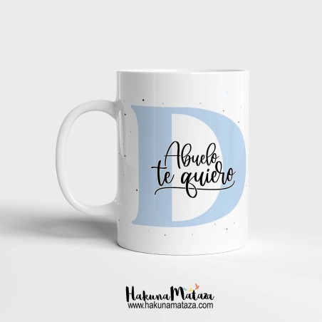 Taza personalizada - Inicial & dedicatoria