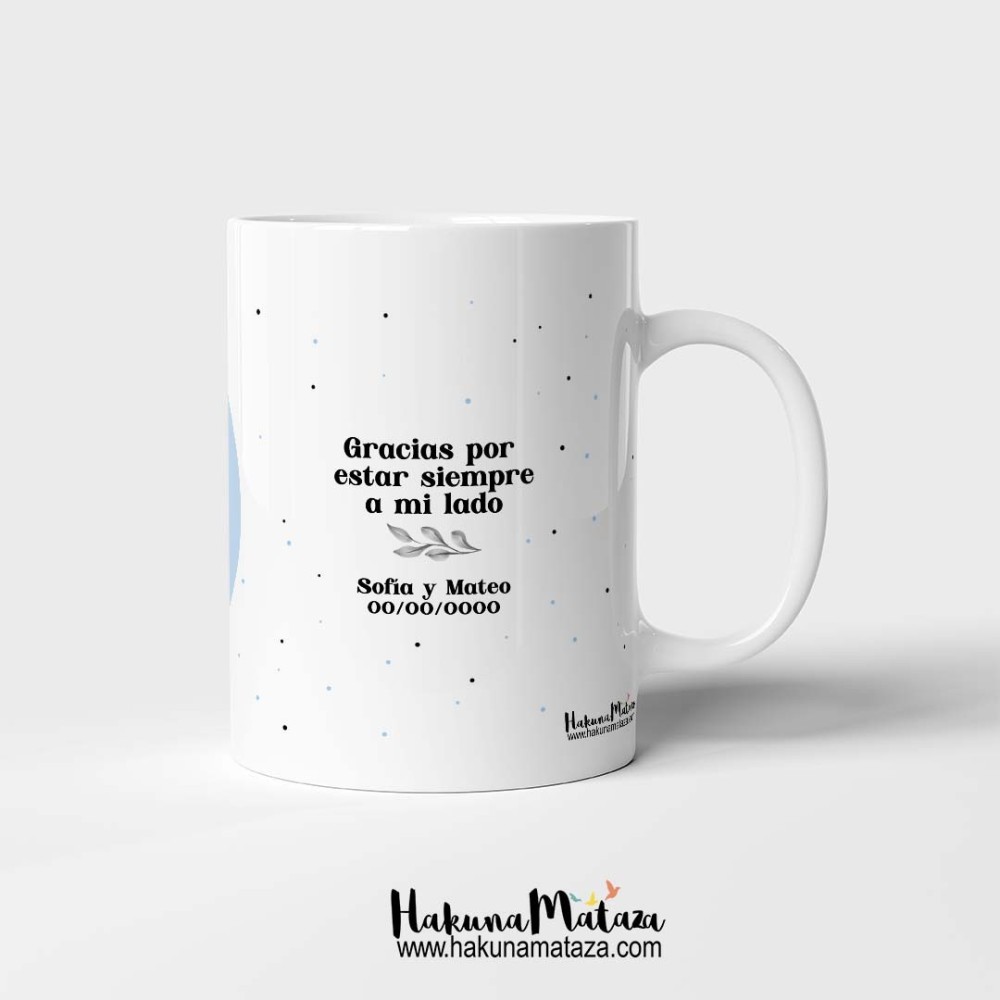Taza personalizada - Inicial & dedicatoria