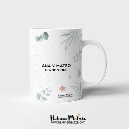 Taza personalizada - Has sido promovida a madrina - testigo · detalle