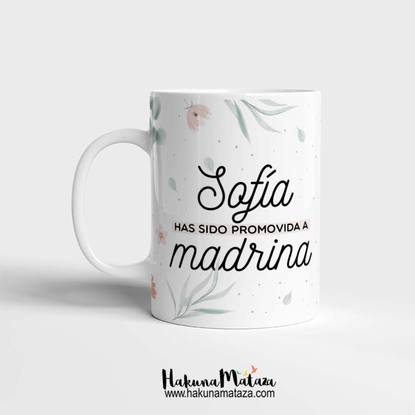 Taza personalizada - Has sido promovida a madrina - testigo