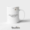 Taza personalizada - Nombre floral