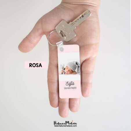 Llavero rectangular - Foto y color Llavero rectangular - Foto y color