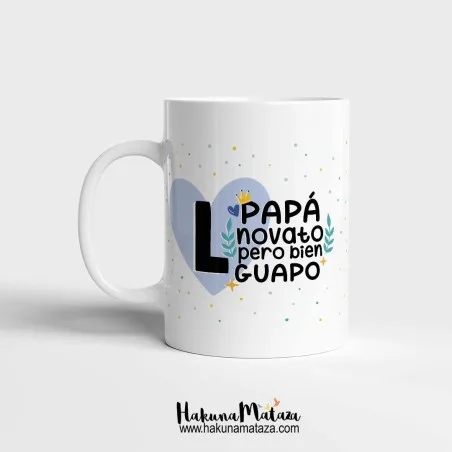 Taza personalizada - Papá novato pero bien guapo | Hakuna Mataza