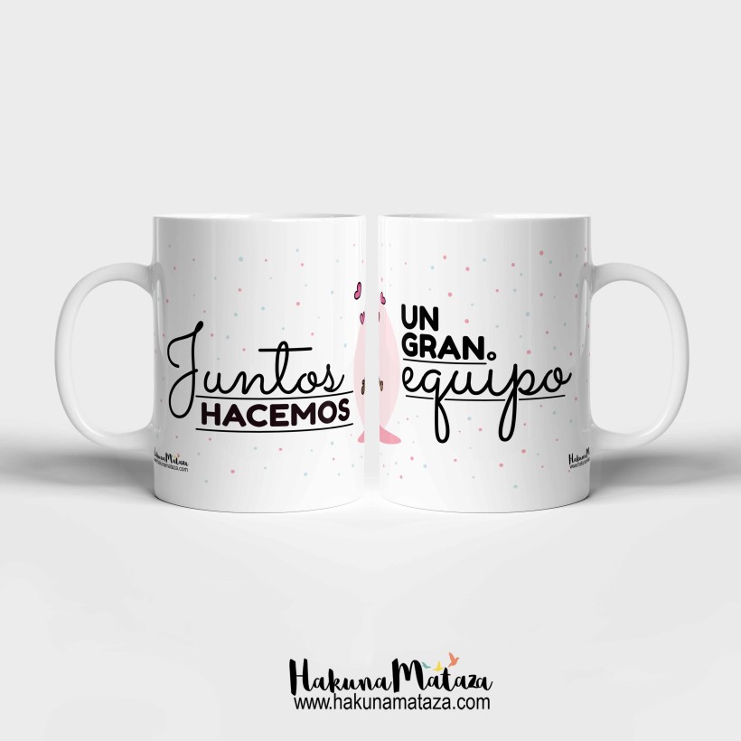 Pack de tazas personalizadas - Juntos hacemos un gran equipo Pack de tazas personalizadas - Juntos hacemos un gran equipo
