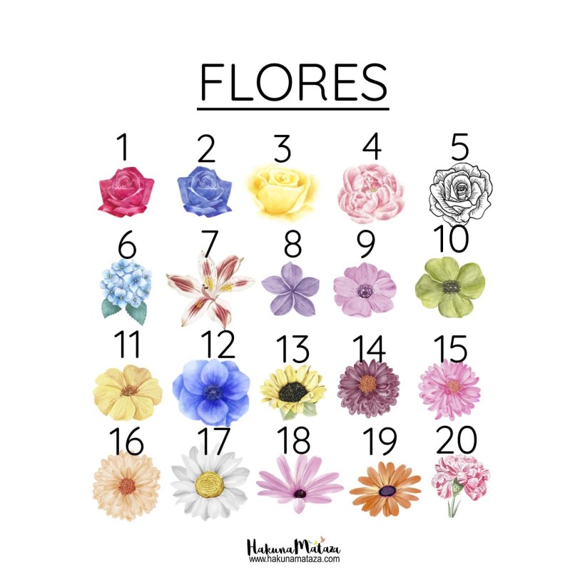 Lámina personalizada - Si fueran flores