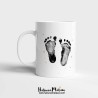 Taza personalizada con foto - Huellas