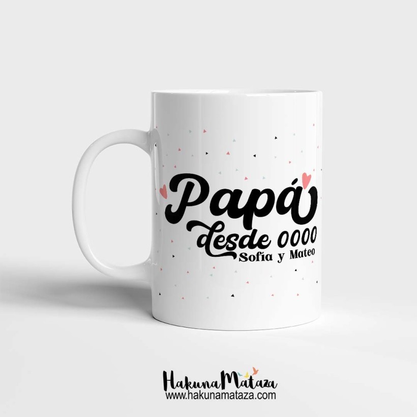 Taza "Papá/Mamá/Abuelo desde..."