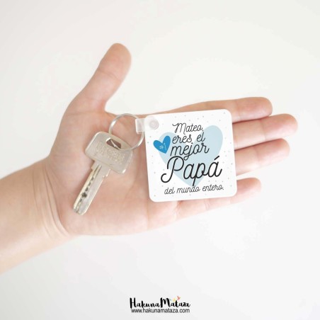 Llavero cuadrado - Eres el mejor Papá Llavero cuadrado - Eres el mejor Papá