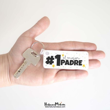 Llavero rectangular - El mejor Padre / Madre / Hermana... Llavero rectangular - El mejor Padre / Madre / Hermana...