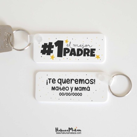 Llavero rectangular - El mejor Padre / Madre / Hermana... Llavero rectangular - El mejor Padre / Madre / Hermana...