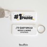Llavero rectangular - El mejor Padre