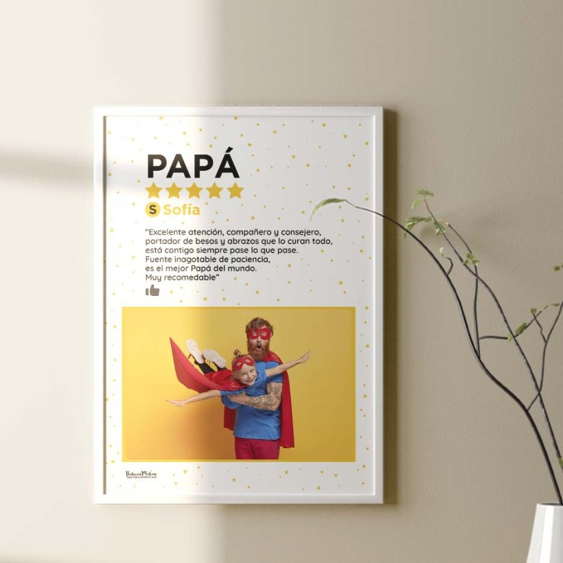 Lámina con foto personalizada - Tu reseña 2