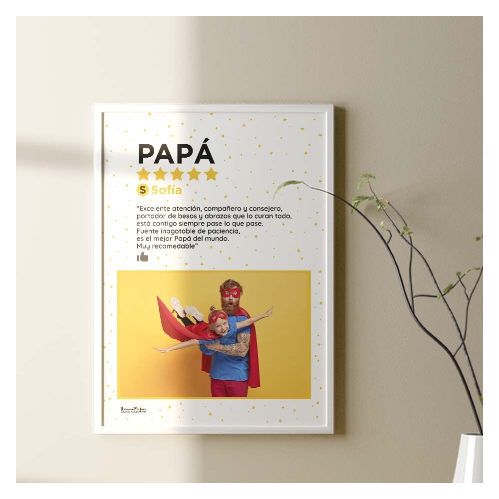 Lámina con foto personalizada - Tu reseña