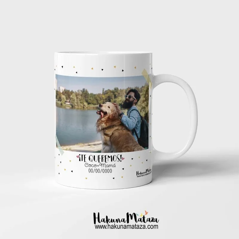Taza personalizada con foto - Como mi papá perruno / gatuno no hay ninguno | Hakuna Mataza