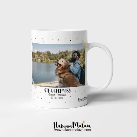 Taza personalizada con foto - Como mi papá perruno / gatuno no hay ninguno | Hakuna Mataza