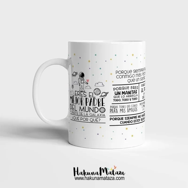 Taza personalizada - Eres el mejor padre del mundo | Hakuna Mataza