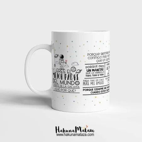 Taza personalizada - Eres el mejor padre del mundo | Hakuna Mataza