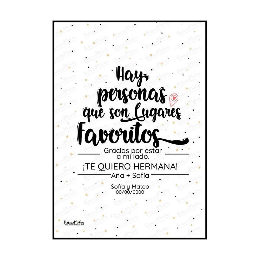 ¡La mejor compañía de aventuras con la lámina personalizada para hermanas/hermanos!