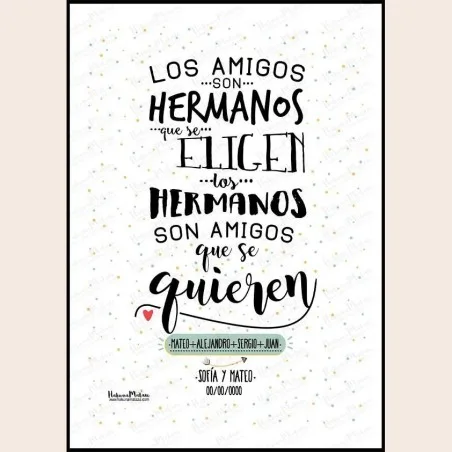 Lámina personalizada - Las personas que se eligen · detalle