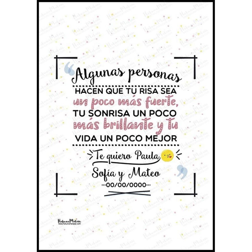 "Perfecta para regalar a amigos y seres queridos"