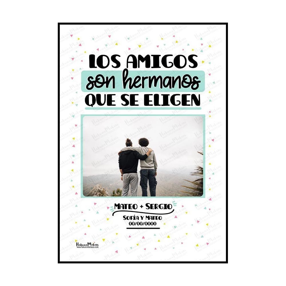 Lámina personalizada con foto - La familia que...