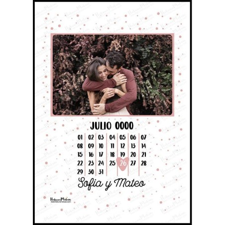 Lámina personalizada con foto - Fecha especial Lámina personalizada con foto - Fecha especial