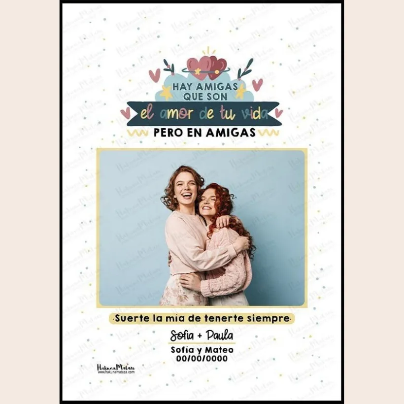 Lámina personalizada con foto - Hay personas que son el amor de tu vida 2