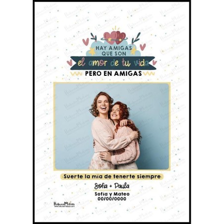 Lámina personalizada con foto - Hay personas que son el amor de tu vida