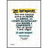 Detalle del diseño de la lámina que captura la esencia de la relación entre hermanos.