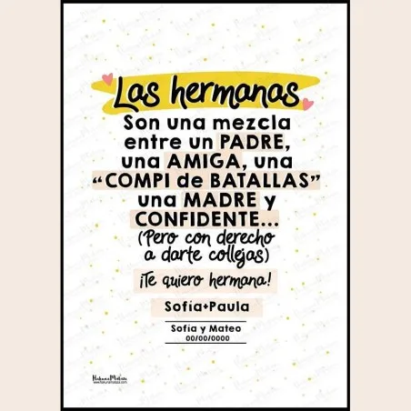 Lámina - Las HERMANAS son una mezcla entre... · detalle