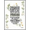 Lámina personalizada - Gracias a vosotros Papá y Mamá